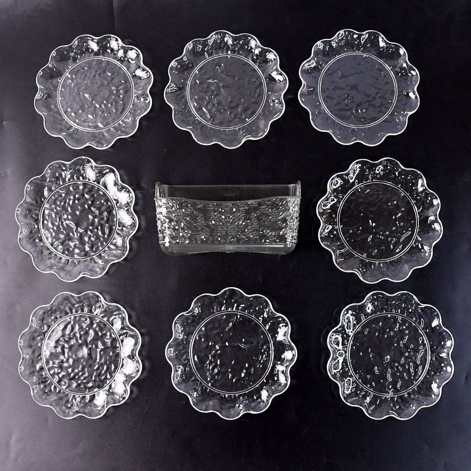 9 In 1 Plastic Bowl With Serving Tray  Plates Set 9 In 1 Plastic Bowl With Serving Tray  Plates Set